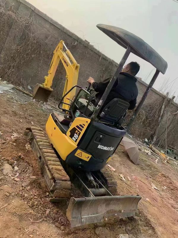 Gebrauchtes Erdbewegungsmaschinenbaukasten 2 Tonnen hochwertiger Minibagger Komatsu pc 18 MR