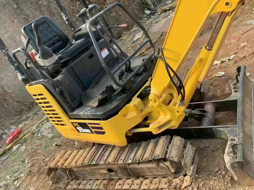 Gebrauchtes Erdbewegungsmaschinenbaukasten 2 Tonnen hochwertiger Minibagger Komatsu pc 18 MR