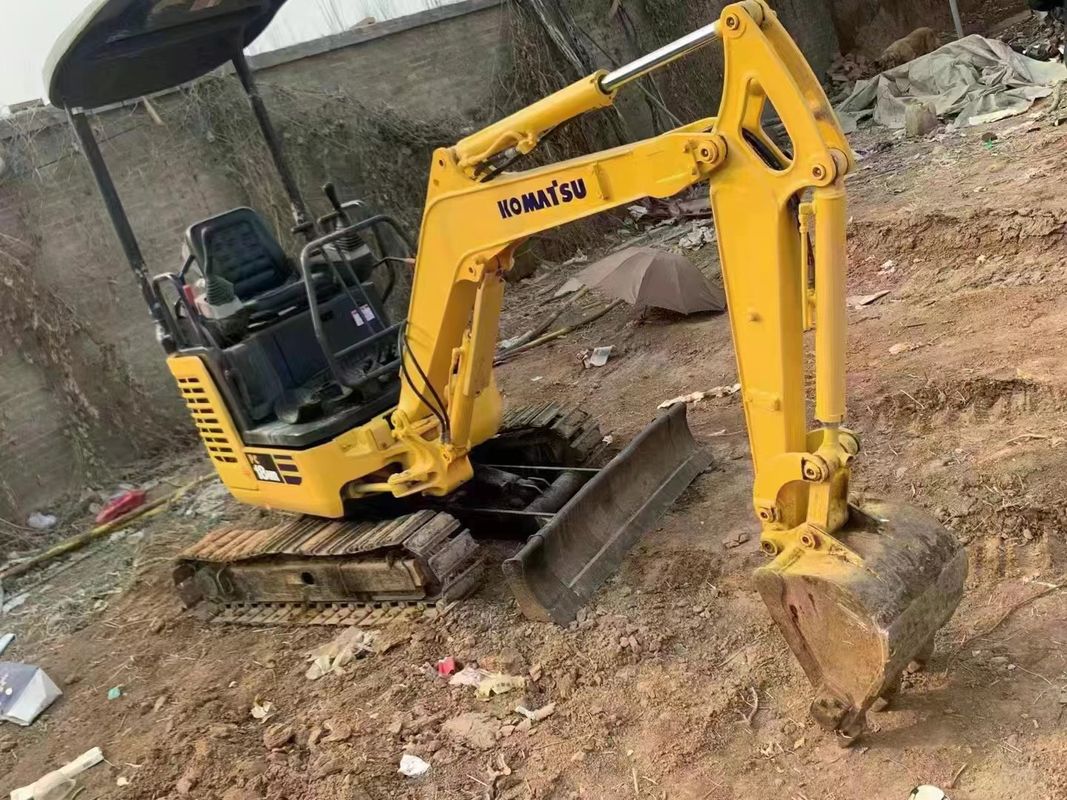 Gebrauchtes Erdbewegungsmaschinenbaukasten 2 Tonnen hochwertiger Minibagger Komatsu pc 18 MR