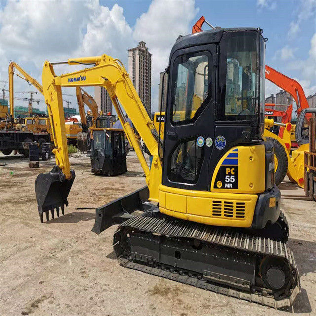Hochwertige 6 t gebrauchte japanische Komatsu pc 55 MR Exkavator mit kürzerer Arbeitszeit