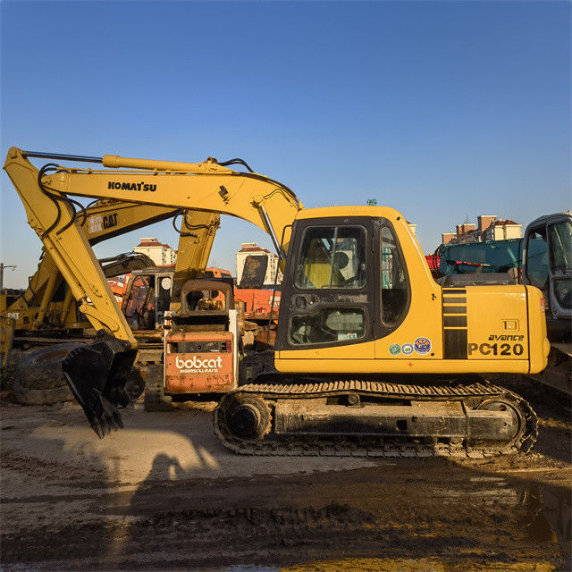 Hochwertige 12 Tonnen gebrauchte Bagger Japan Import Komatsu Pc 120 Crawler Bagger mit kürzerer Arbeitszeit