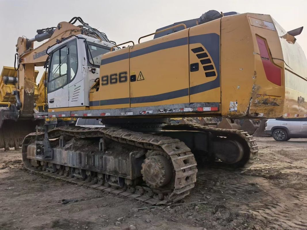 Gebrauchtes Liebherr R966, fertig für die Arbeit und erfahren deutsch importiert, in gutem Zustand.