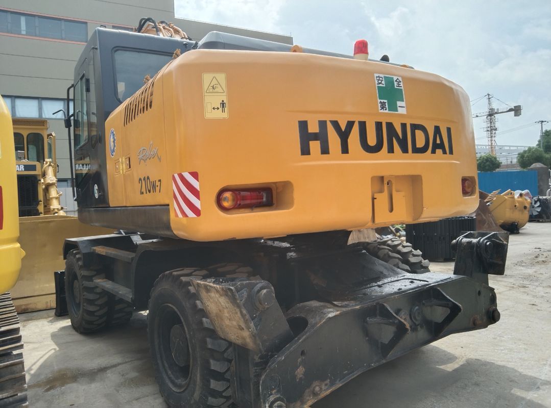21.2 Tonnen Hyundai 210W-7 Gebrauchtradbagger Eimer Kapazität 1.34m3