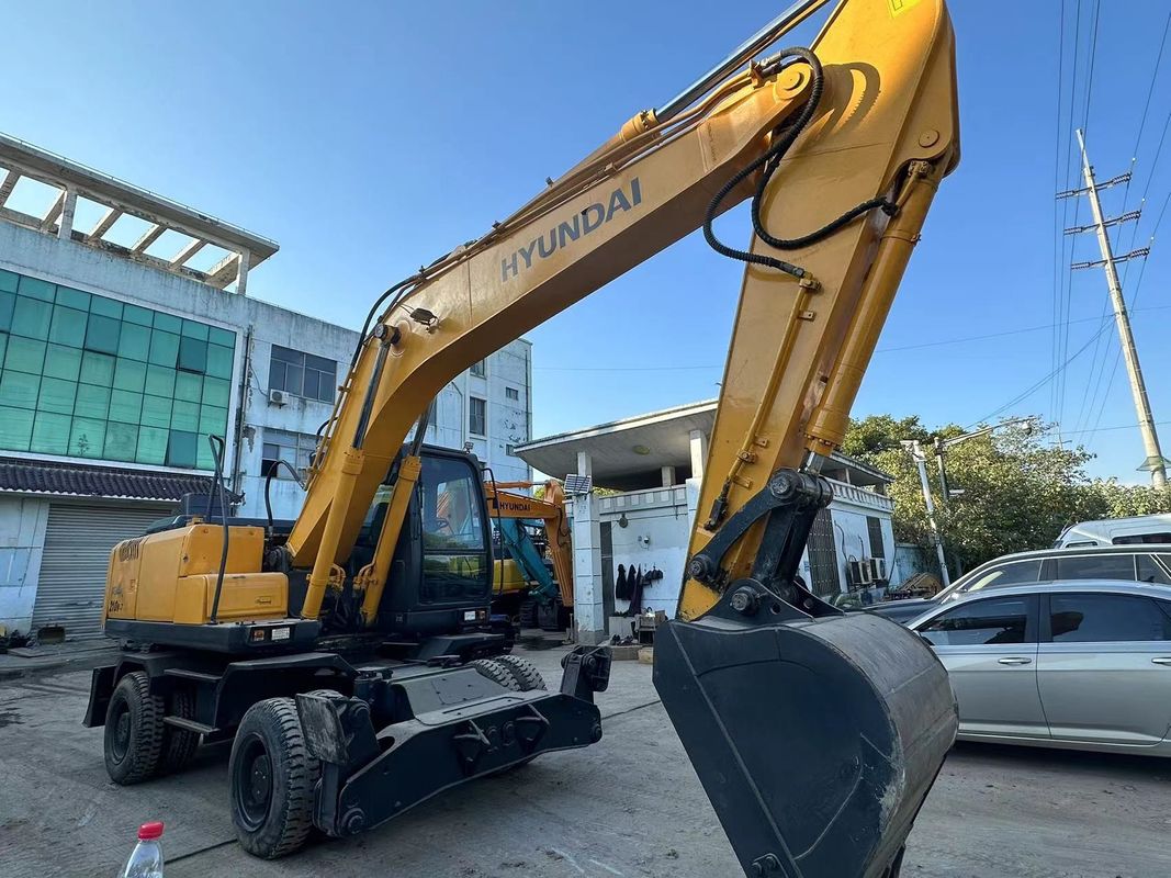21.2 Tonnen Hyundai 210W-7 Gebrauchtradbagger Eimer Kapazität 1.34m3
