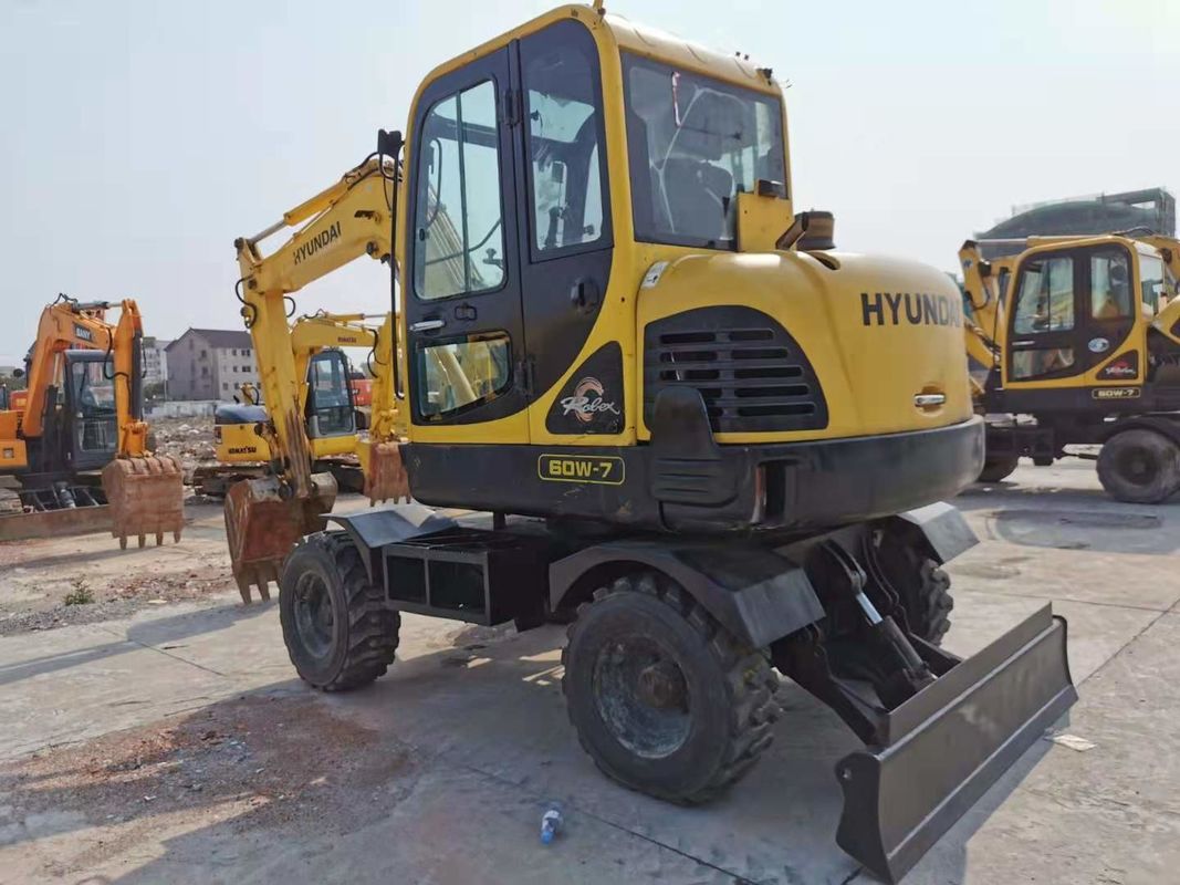 6 Tonnen bereit für die Arbeit Korea Import Hyundai R60-7 Gebrauchtradbagger