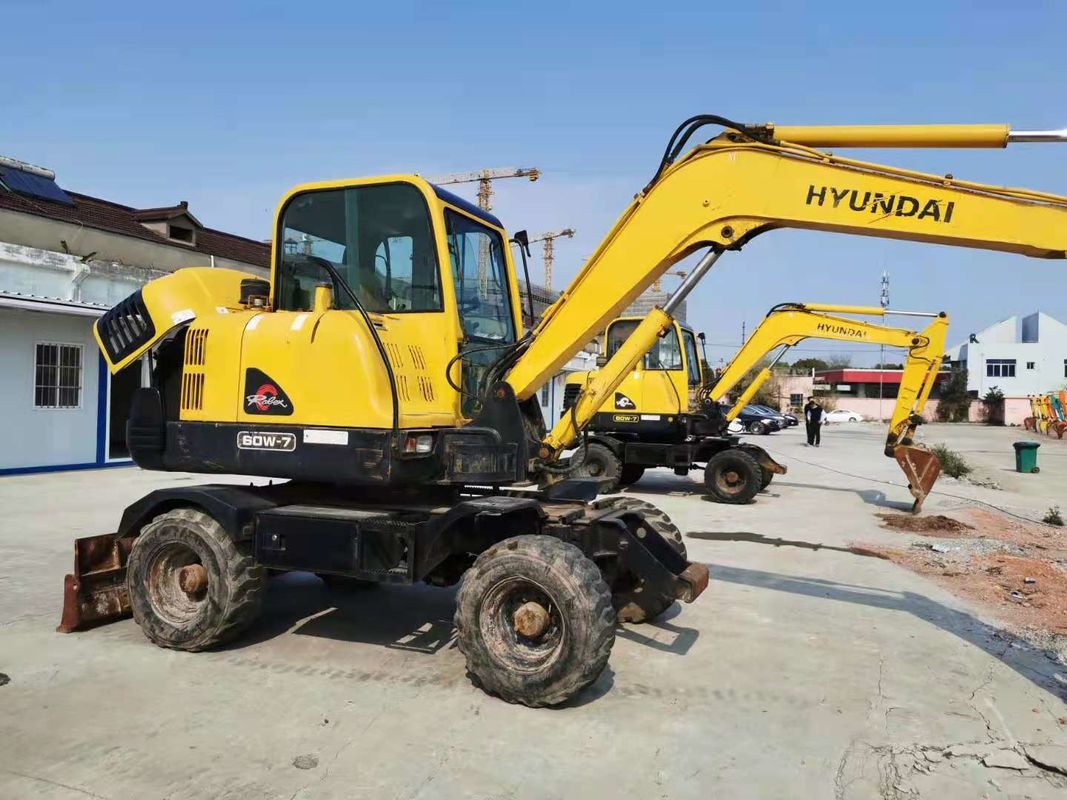 6 Tonnen bereit für die Arbeit Korea Import Hyundai R60-7 Gebrauchtradbagger