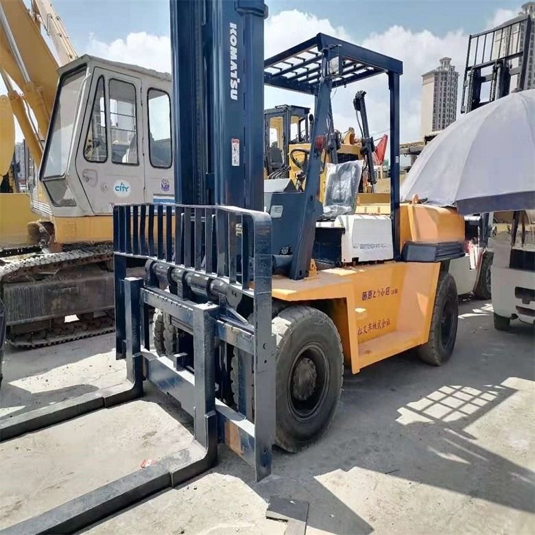 6D95L Motor Typ Japanische Herstellung Gebraucht 7 Tonnen Komatsu Gabelstapler in gutem Zustand für den Einzelhandel