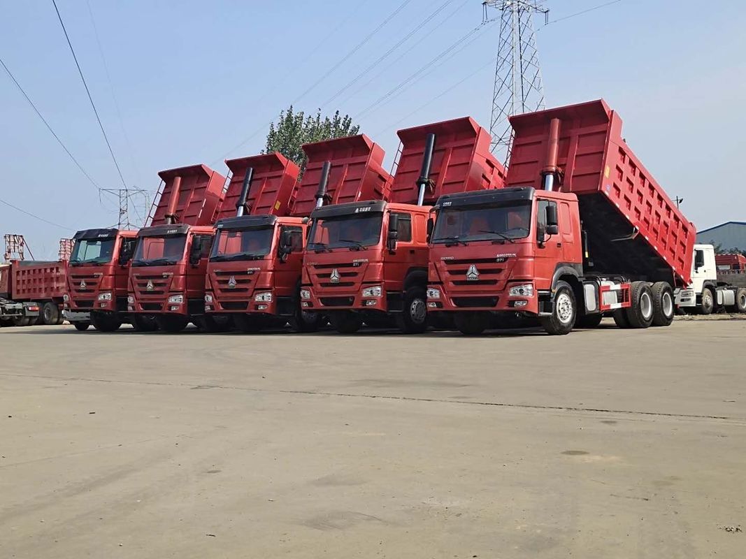 Gebrauchtes 371 PS-Dump Truck Howo 6x4 Tipper Truck mit Multimedia-System 10 Räder