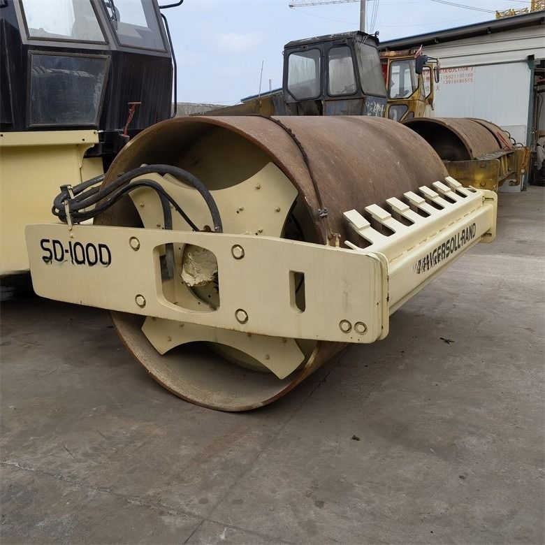 Amerika importierte Original Ingersoll-Rand SD100 Straßenmaschinen Gebraucht Single Drum Roller