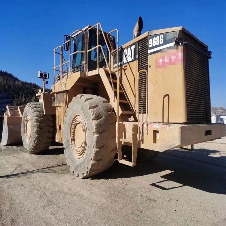 Gebrauchtes Caterpillar CAT 988G 988 50 Tonnen Radlader mit maximaler Entladehöhe von 4,46 m