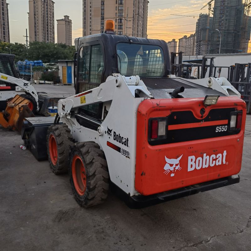 Bewegtes Rad-Ski-Ruder-Lader BOCAT S550 Gebraucht-Lader für Bauarbeiten